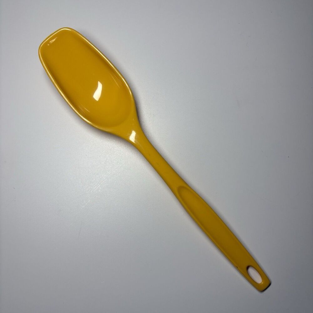 Vintage Foley Nylon Plastic Basting Serving Spoon 11" Golden Yellow Orange